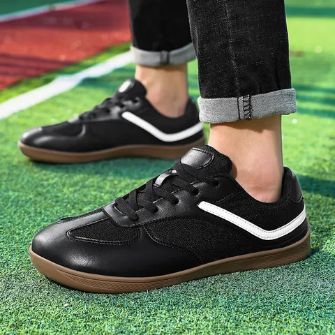 Men GAT Style Casual Sneakers Large Size 48 PU Leather Wide Toe Cushioning Outdoor Sport Walking Board Shoes