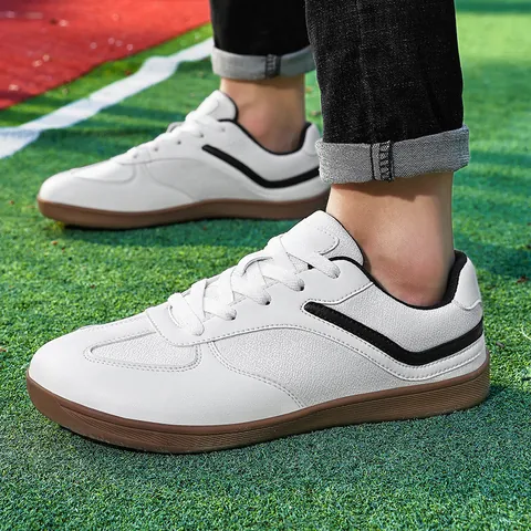 Men GAT Style Casual Sneakers Large Size 48 PU Leather Wide Toe Cushioning Outdoor Sport Walking Board Shoes