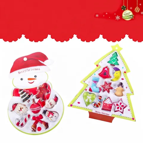 Emporte-pièces de Noël en Acier Inoxydable Ensemble Moule à Pâtisserie Fondant Bonhomme de Pain d'Épice pour Fête de Festival