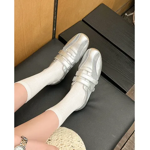 Zapatillas Ballet GAT de Malla Transpirable para Mujer con Aumento Interno Suela Suave Doble Cierre de Gancho y Bucle Zapatos de Plataforma
