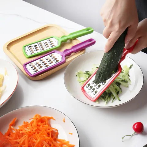 Handheld Stainless Steel Cheese Grater Lemon Zester Chocolate Shredder Vegetable Scraper With PP Handle Hanging Hole Kitchen Tool