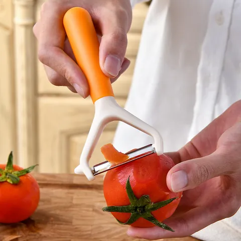 Stainless Steel Fruit Vegetable Peeler Ergonomic Handle Potato Peeler Y Shaped Swivel Blade Kitchen Tool For Home Cooking