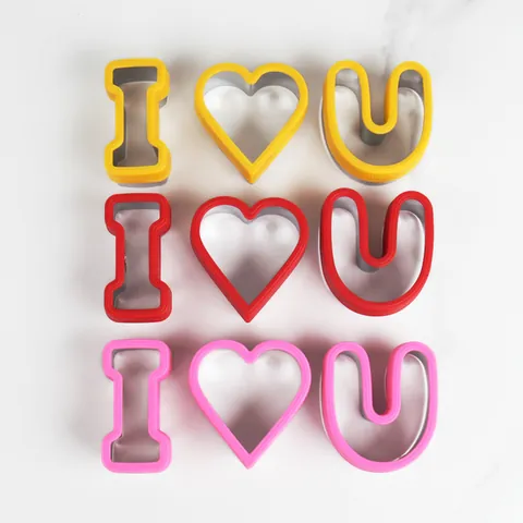 Κουπ Πατ Σάντουιτς I Love You Αγίου Βαλεντίνου Καλούπι Ψωμιού από Ανοξείδωτο Ατσάλι Με Προστατευτικές Λαβές για Ψήσιμο