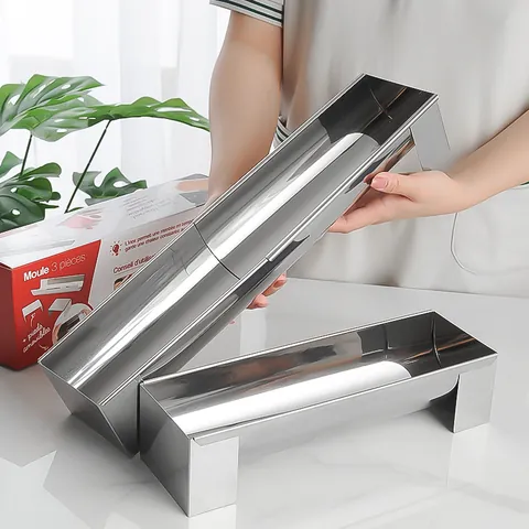 Stainless Steel Adjustable Mousse Cake Mold Semi-Circular U-Shape Toast Bread Baking Tool Kitchen Bakeware For DIY Cake Decorating