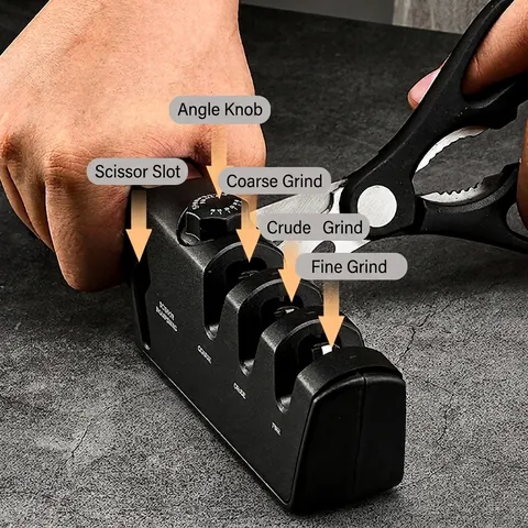 Professional Manual Knife Sharpener Adjustable Angle Diamond Sharpening Tool For Kitchen Scissors Knives Home Chef Gadget