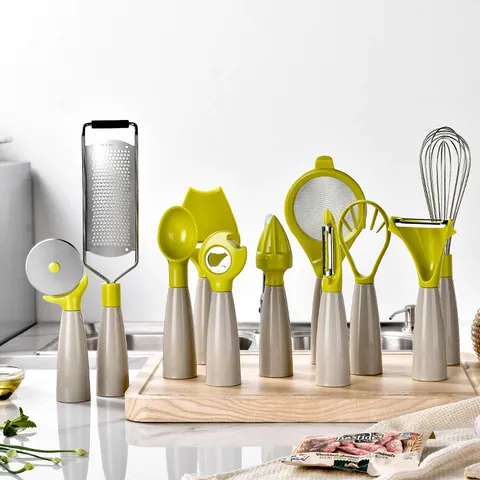 Modern PP Stainless Steel Vertical Kitchen Tool Bottle Opener Whisk Ice Cream Scoop Peeler Lemon Squeezer For Home Kitchen