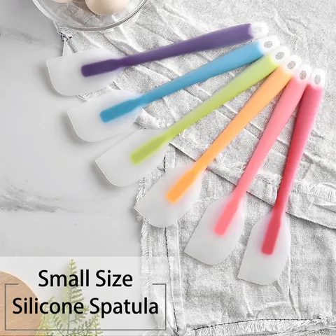 One Piece Translucent Silicone Spatula Heat Resistant Cream Scraper For Cake Baking Stirring Tool Kitchen Accessories