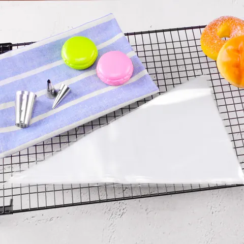 Disposable PE Pastry Bags Thickened Piping Bags For Cake Decorating Cream Icing Pastry Baking Supplies For Kitchen Home Use