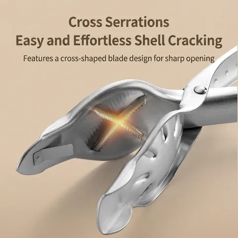 304 Stainless Steel Chestnut Opener Nut Cracker Walnut Pliers Multi-functional Kitchen Tool Dish Clamp Sheller Nut Sheller
