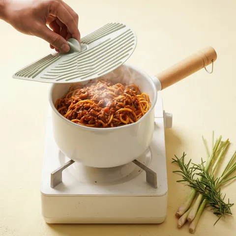Silicone Spill-proof Lid Heat Resistant Multipurpose Pot Cover Bowl Lid Fresh-keeping Cover Kitchen Cooking Pot Mat For Home