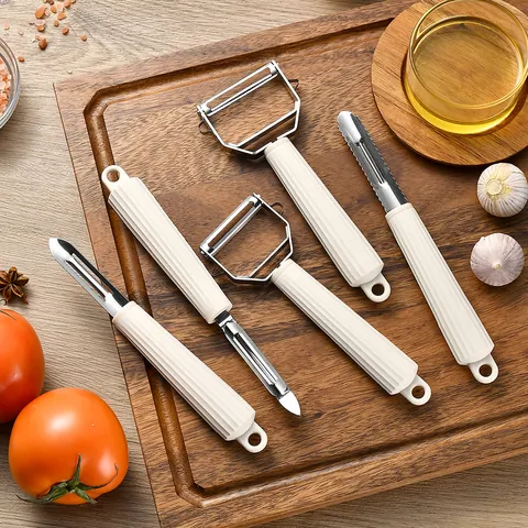 Stainless Steel Multi-functional Fruit Vegetable Peeler Fish Scale Scraper With Anti-Slip Handle Kitchen Grater Paring Knife
