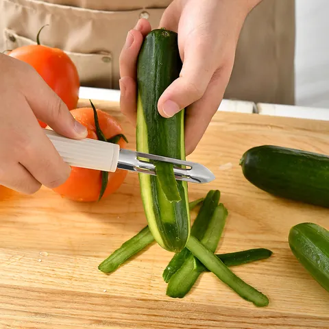 Stainless Steel Multi-functional Fruit Vegetable Peeler Fish Scale Scraper With Anti-Slip Handle Kitchen Grater Paring Knife