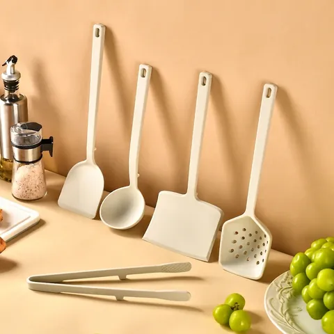 Ustensiles de Cuisine en Silicone Résistants à la Chaleur Spatule Antiadhésive Cuillère à Soupe Tourneur Spatule de Cuisson Écumoire Pour Cuisine