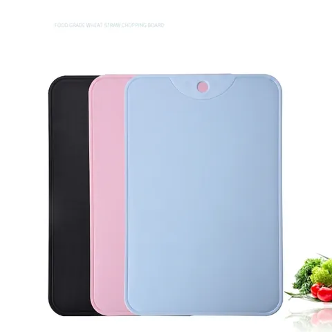 Non-Slip Multi-functional Kitchen Cutting Board Portable Food Grade PP Plastic Fruit Vegetable Chopping Board With Hanging Hole