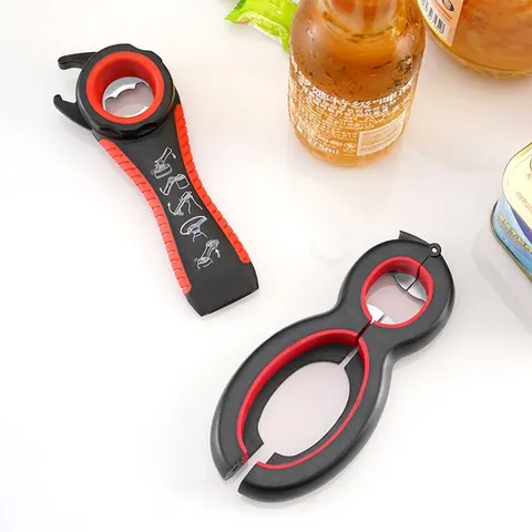 Multifunctional Stainless Steel Manual Bottle Opener And Can Opener Kitchen Tools For Beer Lids Pull Tabs Gripper For Seniors