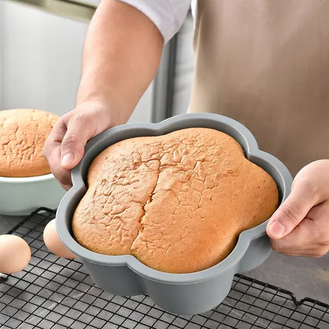Food Grade Silicone Cake Mold Heart Flower Spiral Shape Non Stick Mousse Jelly Pudding Baking Molds Kitchen Tool Accessory