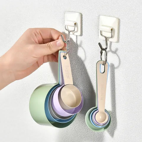 10 Pcs Multicolor Stainless Steel Measuring Cups And Spoons Set Professional Kitchen Baking Tools With Scale Measurement