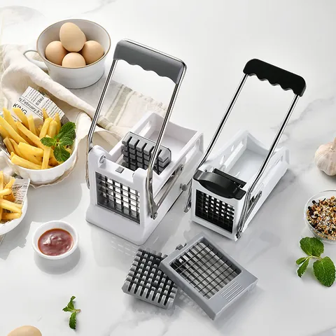 Manual Stainless Steel Potato Chipper French Fry Cutter Heavy Duty Plastic Vegetable Slicer For Kitchen Cucumber Tool