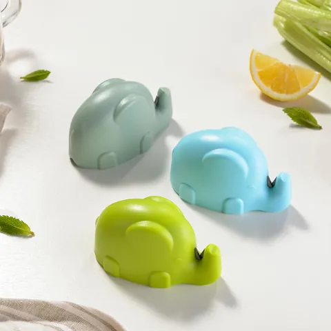 Cartoon Elephant Knife Sharpener Manual Handheld Quick Sharpening Stone Tungsten Steel Household Kitchen Tools Gadgets