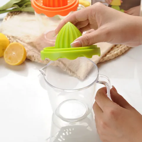 Manual Juicer Squeezer For Lemon Orange Citrus Fruits PS Plastic Hand Press Extractor With Handle And Capacity Cup Kitchen Tool