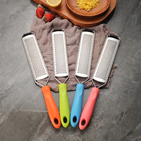 Multi-functional Stainless Steel Zester Grater Handheld Lemon Cheese Chocolate Grater With Protective Cover For Kitchen Home