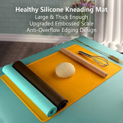 Große Silikon Knetmatte Mit Skalen Antihaft Verdickte Backmatte Teigmatte Für Heimküche Mehl Teig Pad