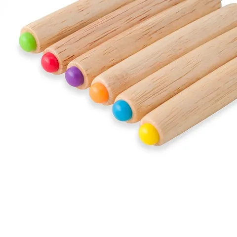 6 Pcs Swiss Cheese Fondue Forks Set With Oak Wood Handle 430 Stainless Steel Chocolate Fondue Forks For Party Dessert