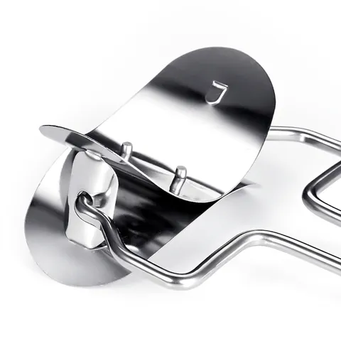 304 Stainless Steel Dumpling Skin Cutter Manual Roller Wrapper Maker Circle Dough Cutter Kitchen Tool For Home Restaurant