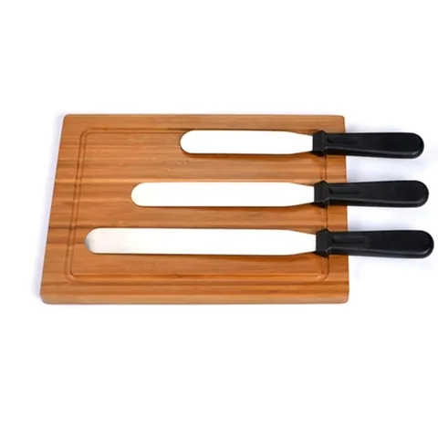Stainless Steel Icing Spatula Set For Cake Decorating Smoothing Baking Tools With Non-slip Handle 6 8 10 Inch Cake Scraper