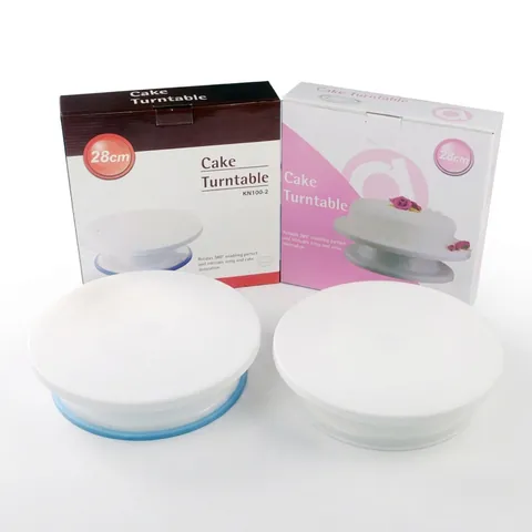 Rotating Cake Turntable PP Plastic Baking Tool Round Cake Decorating Stand For Icing Smoothing Home Kitchen Accessories