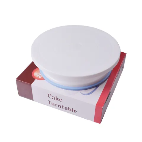 Professional Revolving Cake Turntable Decorating Stand PP Plastic Baking Tools With Icing Spatulas Scrapers For DIY Cake Decoration