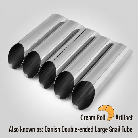 Stainless Steel Cream Horn Molds Non Stick Danish Pastry Pipe Baking Molds For Croissants Cannoli Tubes DIY Bread Baking Tools