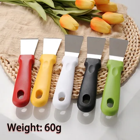 Stainless Steel Kitchen Grease Cleaning Scraper Multipurpose Refrigerator Defrosting Shovel With Plastic Handle Home Tools