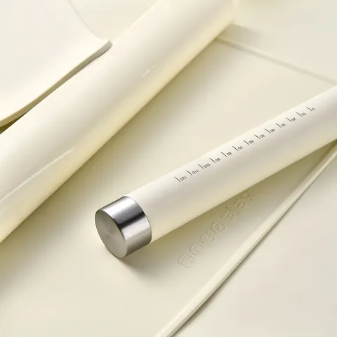 Food Grade Silicone Rolling Pin with Scale Stainless Steel End Caps Non Stick Dough Roller for Baking Kitchen Tools