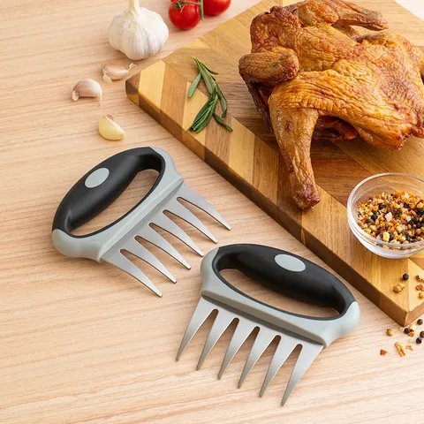 Stainless Steel Meat Shredder Claws For BBQ Shredding Pork Chicken Bear Claws With Ergonomic Non-Slip Handles Kitchen Tools Manual Meat Slicer