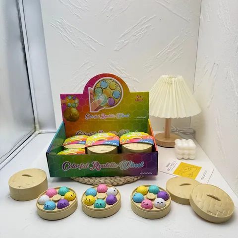 Emoji Bun Παιχνίδι Ανακούφισης από το Στρες Μπρελόκ Fidget Spinner Κουμπί Πίεσης Πολύχρωμο ABS Σιλικόνη Squishy Hand Spinner Δώρο