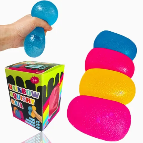 Δημιουργικό Παιχνίδι Squishy Καραμέλα Ουράνιο Τόξο Για Ανακούφιση από το Στρες Αργή Επαναφορά TPR Αρκουδάκι Παιχνίδι Πίεσης Για Ενήλικες Παιδιά