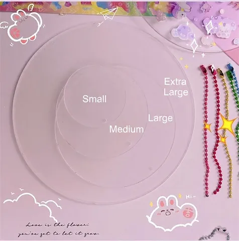 Laser Cut Clear Acrylic Round Discs With Holes Transparent Organic Glass Circle Blanks For DIY Craft Projects Keychain Bases