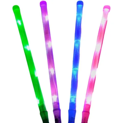 Palos Luminosos LED Multicolor Varitas Iluminadas Para Concierto Bar Fiesta Accesorios De Atmósfera 3 Modos De Parpadeo Palo Brillante Con Baterías