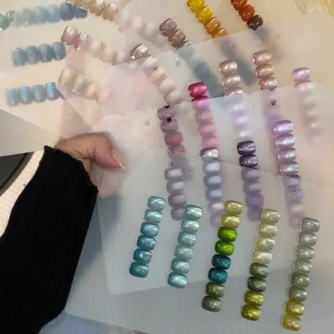 Professioneller Hochdichter Katzenaugen Gellack Für Nagelkunst Glaskugeleffekt Magnet Gel Langanhaltend Soak Off UV LED Harz Gellack Professionelle Maniküre