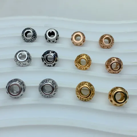 Edelstahl Hexagon Stern Hohl Abstandsperlen Für DIY Schmuckherstellung Vintage Mode Galvanisierte Metallperlen Für Armbänder