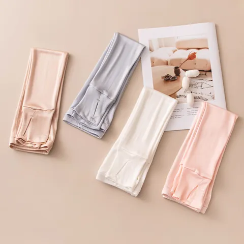 Manguitos de Protección Solar de Seda de Mora para Mujer Cubiertas de Brazos Largas Transpirables con Agujero para Pulgar para Conducir Exterior Verano