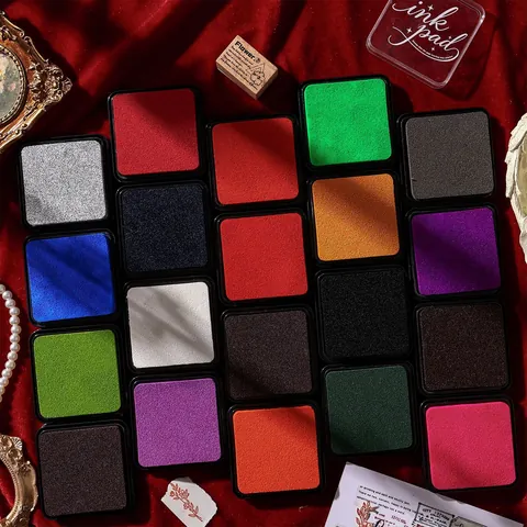 Vintage High Density Water-Based Ink Pad Retro Multicolor Inkpad For DIY Scrapbooking Stamps Hand Account Decoration Stationery