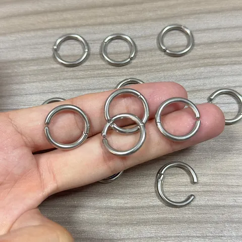 Stainless Steel Ear Cuffs Non Pierced Geometric Round Line Ear Cartilage Clip On Earrings Fashion Jewelry Silver Color