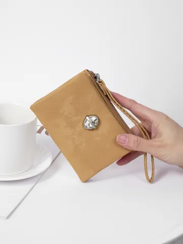 Fashion Women Short Wallet PU Leather Rhinestone Embellished Clutch Bag With Wristlet Portable Card Holder Coin Purse