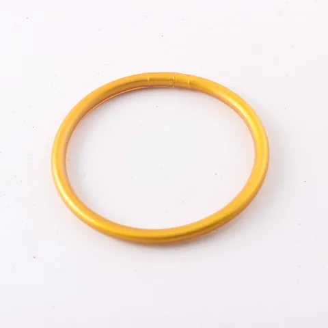 Fashion Glitter Gold Foil Silicone Bangle For Women INS Style Minimalist Soft Silicone Bracelet Daily Round Circle Wristband Jewelry
