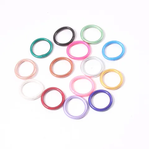 Minimalist Colorful Jelly Ring For Women Men Gold Foil Glitter Band Ring Fashion Jewelry Everyday Accessory Gift