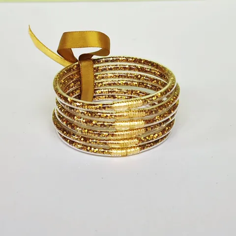 Sweet Glitter Silicone Jelly Bangle Bracelet Layered Stackable Sequin PVC Armband With Satin Bow Ribbon For Women Jewelry