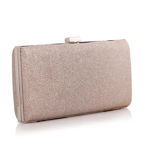 Glanzende Rechthoekige Harde Schaal Avondtas Dames Mode Clutch Schoudertas Feest Banquet