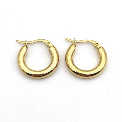 Minimalistische Edelstahl Creolen Für Damen 4mm Drahtdurchmesser Runde Geometrische Vakuum Beschichtete Mode Schmuck Geschenk